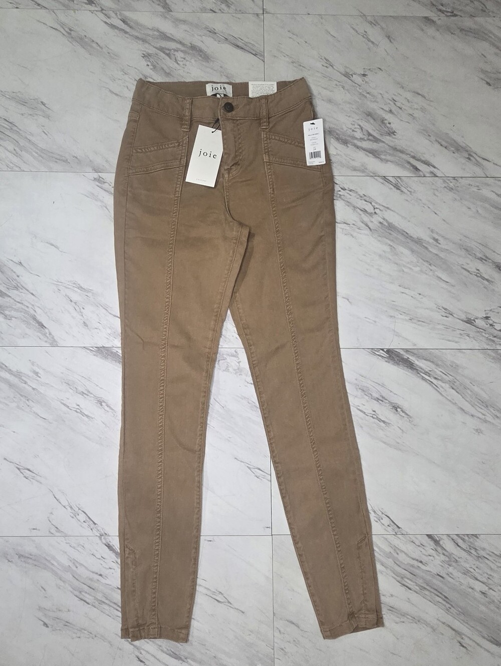 Joie High-Rise Skinny Jeans in Camel Size 24